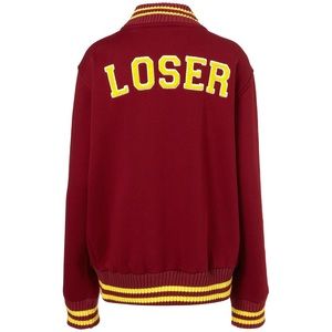 Topshop Letterman Varsity Oversized Jacket